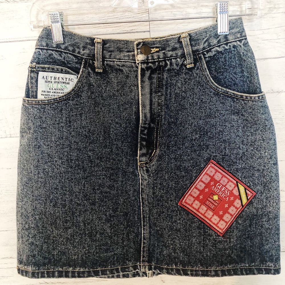 Vintage guess denim skirt